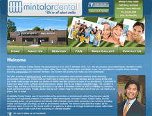 Tablet Screenshot of mintalardental.com